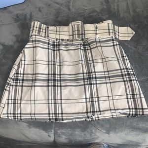 Zara plaid skirt